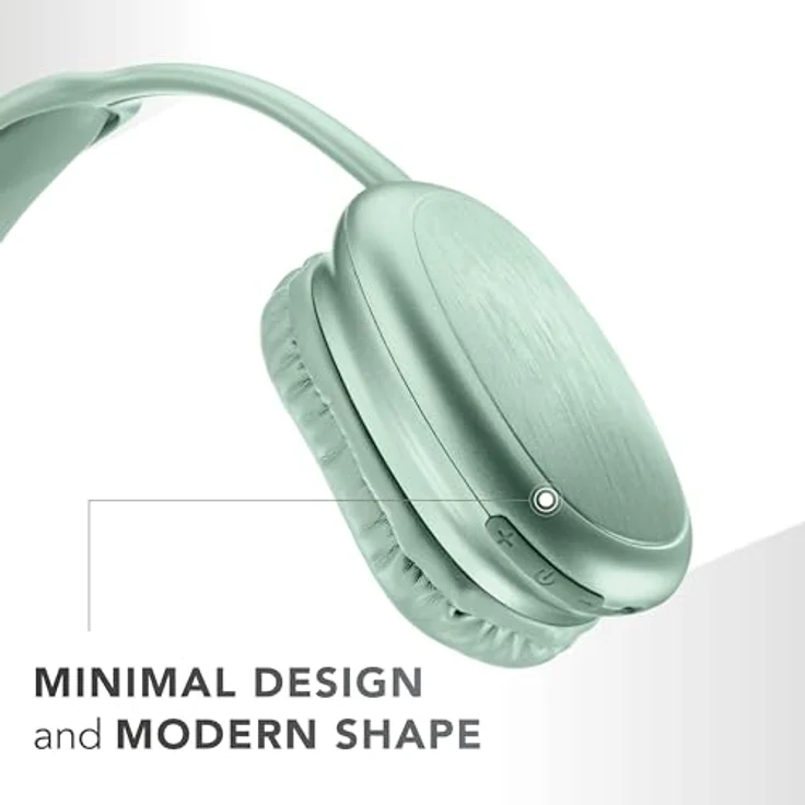 Music Sound MAXI2, Bluetooth-Kopfhörer Around Ear mit Bluetooth 5.0, 22h Play Time, integriertem Mikrofon und Steuerung am Kopfband, verstellbarem Kopfbügel, grün – Bild 4