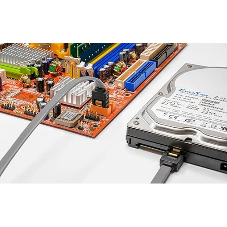 BIGtec BIG1925 1m HDD S-ATA Kabel grau gerade/gerade Kontakte vergoldet – Bild 8