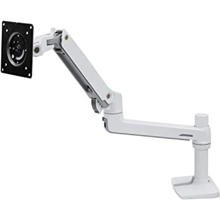 ERGOTRON 45-490-216 LX LCD Arm für Tischmontage bis 81cm 32Zoll Display anheben bis 33cm 2,3-11,3kg belastbar VESA 45x75 100x100mm weiß – Bild 2