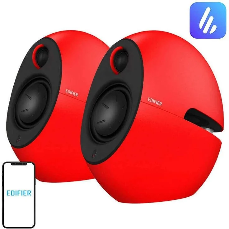 Edifier E25HD 2.0 Bluetooth Lautsprecher, rot, App-frei, PC-Lautsprecher
