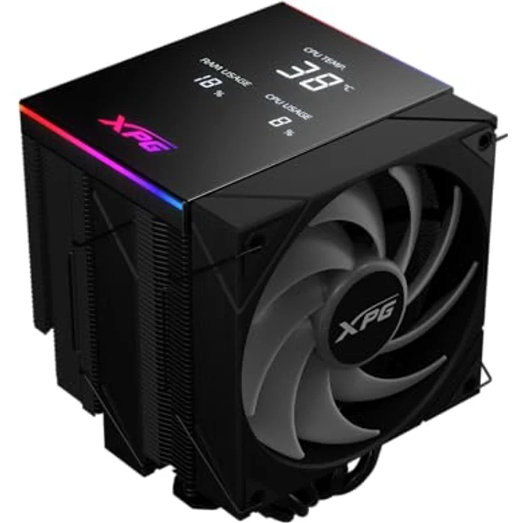 Adata XPG MAESTRO PLUS 62DA, 120mm ARGB Kühllüfter mit RGB-Beleuchtung, schwarz – Bild 2
