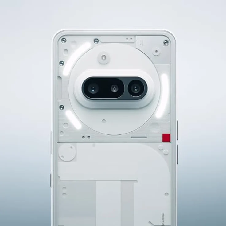 Nothing Phone (3a) 128 GB - Handy mit 32-MP-Frontkamera, 30-facher Ultra-Zoom, 50 W Schnellladefunktion und 6,77 Zoll Flexibles FHD+ AMOLED-Display - Weiß – Bild 4