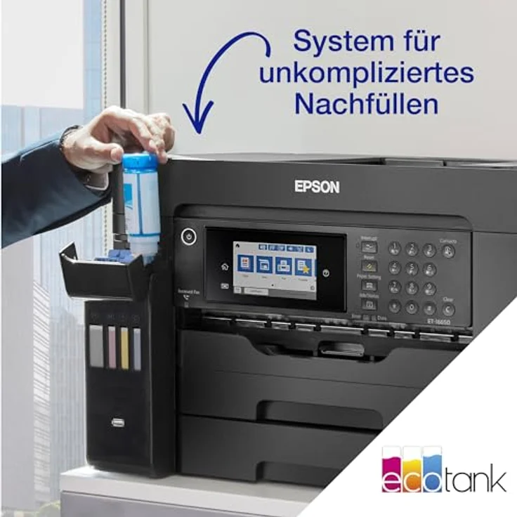 Epson EcoTank ET-16655 Tintenstrahl-Multifunktionsdrucker A3 4800 x 1200 DPI 32 ppm Wi-Fi, schwarz – Bild 11