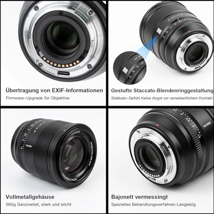 Viltrox 27mm f1.2 Objektiv AF APS-C Pro Level AF Weitwinkel Große Blende Objektiv Kompatibel mit Fuji X-Mount Kameras X-T5 X-T4 X-T3 X-H2S X-H2 X-S10 X-T200 X-H1 X-PRO3 X-PRO2 – Bild 3