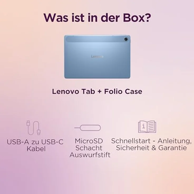 Lenovo TB311FU, 10.1" Full HD Tablet mit MediaTek G85, 4GB RAM, IP52, in Polar Blue – Bild 8