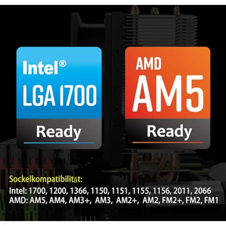 Enermax ETS-N31 - Prozessorkühler - (LGA775 Socket, LGA1156 Socket, Socket AM2+, LGA1366 Socket, Socket AM3, LGA1155 Socket, Socket AM3+, Socket FM1, Socket FM2, LGA1150 Socket, Socket FM2+, LGA1151 Socket, Socket AM4) - Aluminium und Kupfer - 92 mm (ETS- – Bild 5