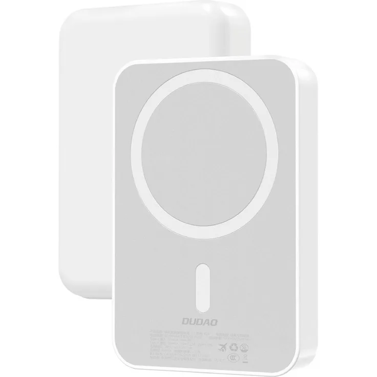 Dudao K26 Powerbank 10000 mAh, 20 W mit USB-A/USB-C und magnetischem Wireless Charging – weiß
