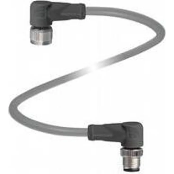 Pepperl & Fuchs Verlängerungskabel, Verbindungskabel 0,60 m, gewinkelt, A-kodiert, IP67, grau