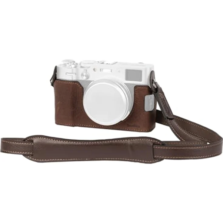 SMALLRIG Half Leather Case Kit X100VI Halbledertasche Set mit Schultergurt, Retro-Stil aus Leder, Aluminiumrahmen, für FUJIFILM X100VI (Braun) - 4699 – Bild 1