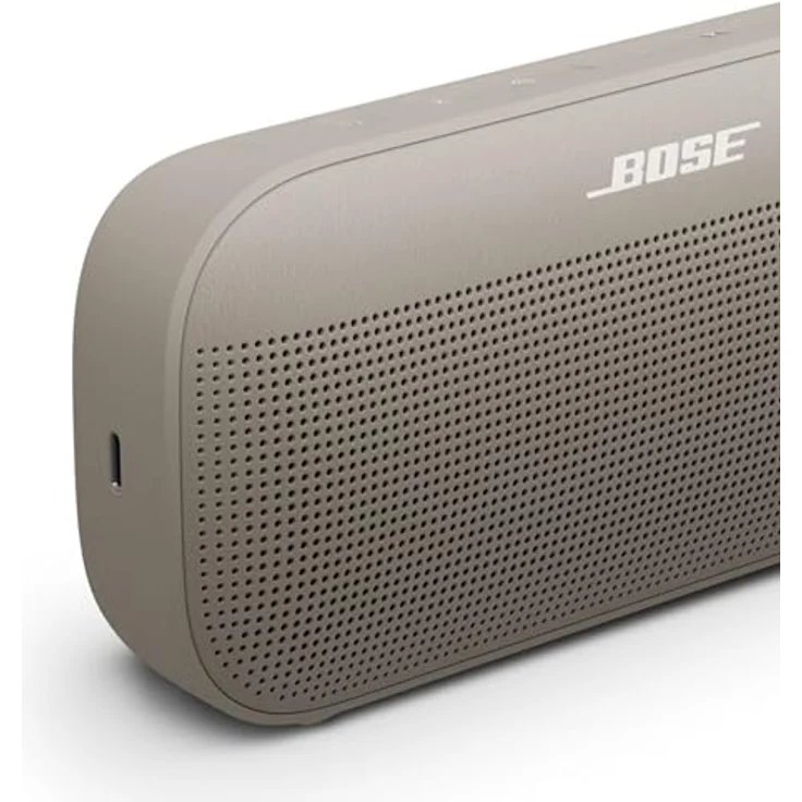 Bose SoundLink Flex Tragbarer Bluetooth-Lautsprecher (2. Gen.), naturgetreuer Klang, bis zu 12 Stunden Akkulaufzeit, staub- und wasserdicht, Sandstein – Bild 5