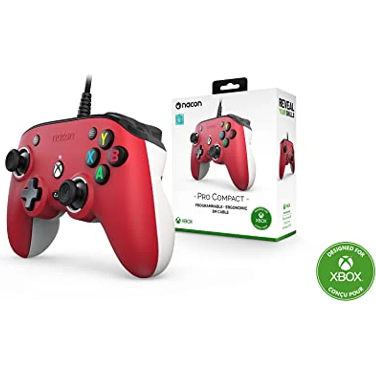NACON Offizielle Xbox Series Pro Compact Controller, Farbe: Rot. – Bild 4