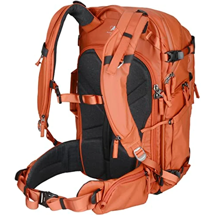 Summit Creative Tenzing Zip Top Backpack 25L, wasserabweisender Kamera-Rucksack mit seitlichem Zugriff und Laptopfach bis 13,3", orange – Bild 3