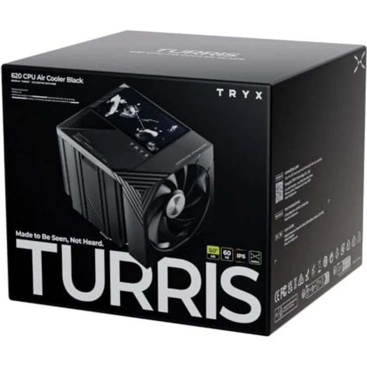 TRYX TURRIS T620, CPU-Kühler mit Dual-Tower-Design und 5-Zoll-IPS-Display, schwarz, bis 280W TDP, kompatibel mit Intel Sockel 1700, 1851 und AMD Sockel AM4, AM5 – Bild 5