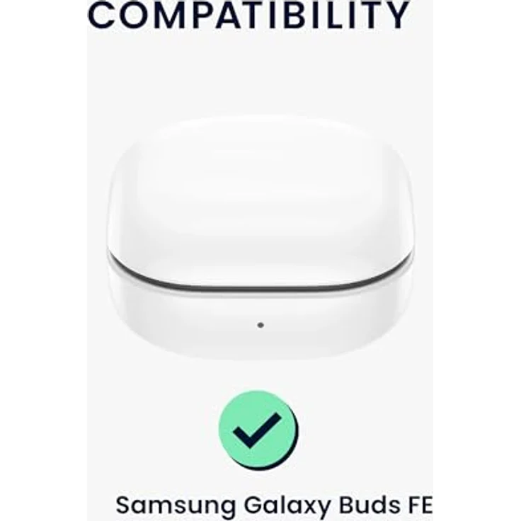 kwmobile Hülle kompatibel mit Samsung Galaxy Buds FE Kopfhörer - Silikon Schutzhülle Etui Case Cover Schoner in Schwarz – Bild 2