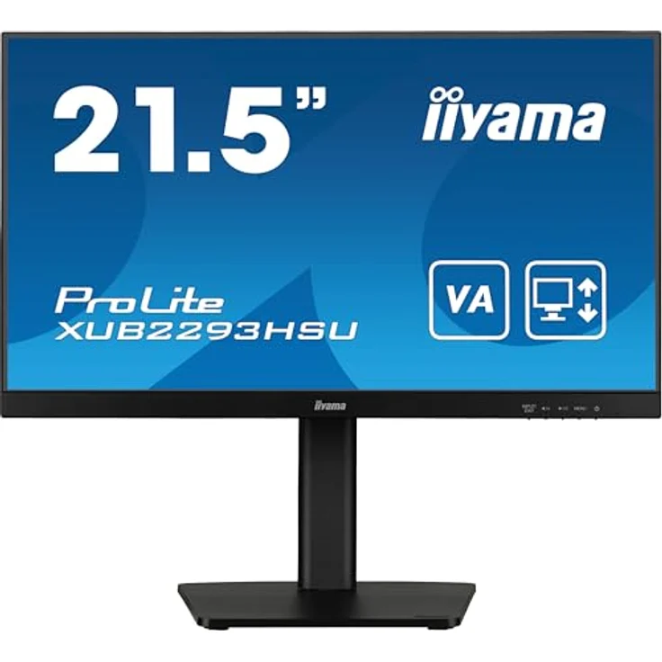 iiyama Prolite XUB2293HSU-B7 54,5cm 21,5" IPS LED-Monitor Full-HD 100Hz HDMI DP USB2.0 Slim-Line Höhenverstellung Pivot Adaptive Sync schwarz – Bild 2