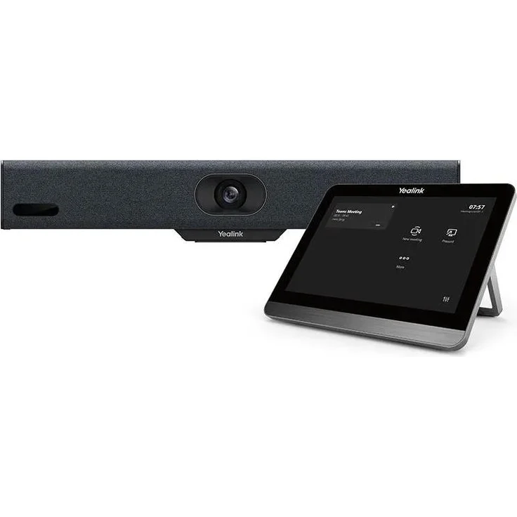 Yealink A10-020 MeetingBar, All-in-One Video Collaboration Bar mit 4K Kamera, Auto-Framing und Sprecher-Tracking, schwarz