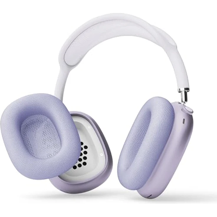 VONMÄHLEN Air Cushions, Ersatz Ohrpolster für AirPods Max, magnetische Befestigung, atmungsaktiv und schweißresistent, lila – Bild 2