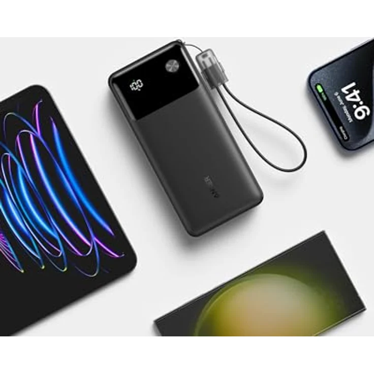Anker PowerBank 20000mAh 30W Schwarz - Tragbare Ladestation – Bild 4
