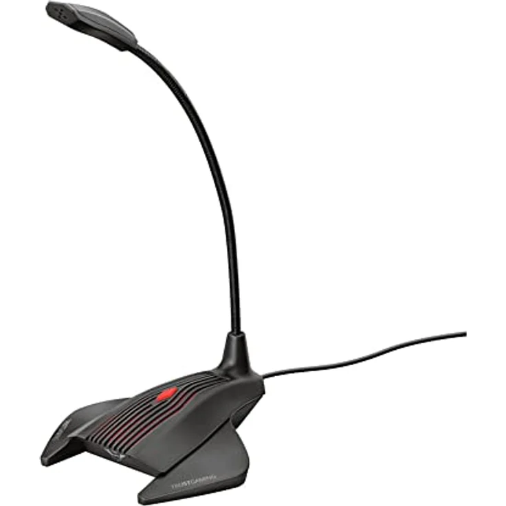 Trust GXT 239 Nepa Gaming Mikrofon für PC (Standmikrofon mit 3.5mm Klinke für Skype, Streaming, Twitch) - schwarz – Bild 2