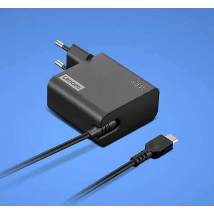 Lenovo 65W USB-C Wall Adapter EU, Schwarz, Wechselstrom 100-240 V – Bild 2