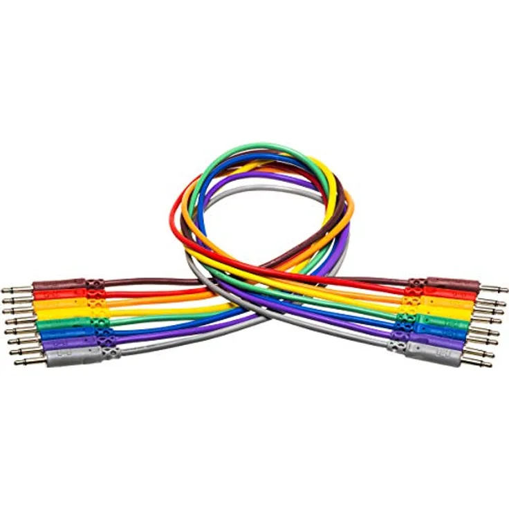 Hosa CMM-830, Unbalanced Patch Cables, 3.5 mm TS to Same, 1 ft