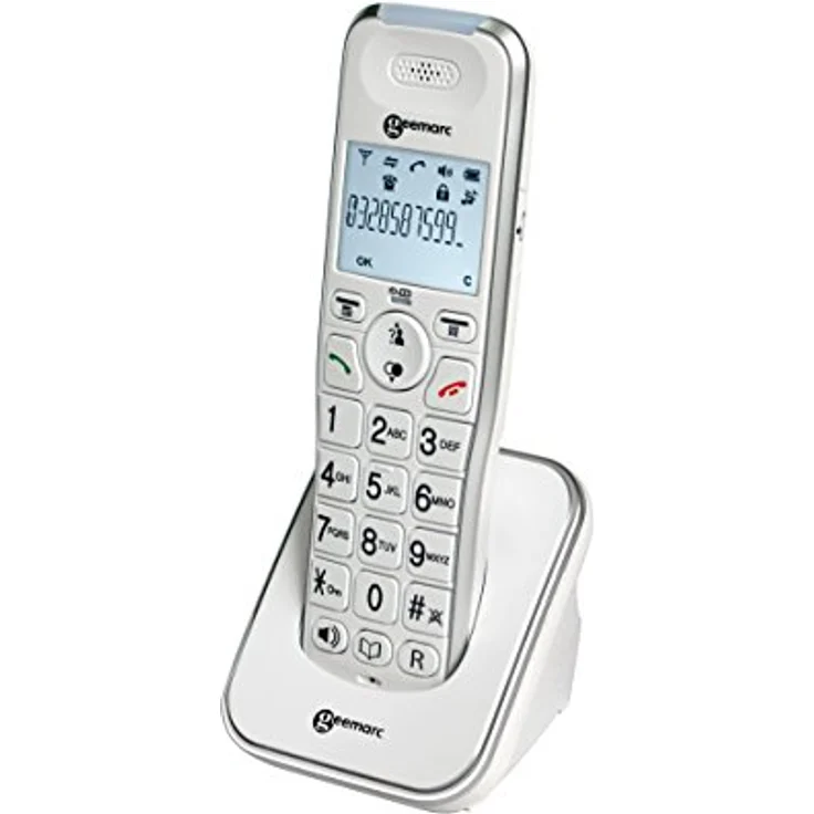 Geemarc Telecom S.A Zusatz AmpliDECT 295 Schnurloses Schwerhörigentelefon, Deutsche Version Analog-Telefon  – Bild 2