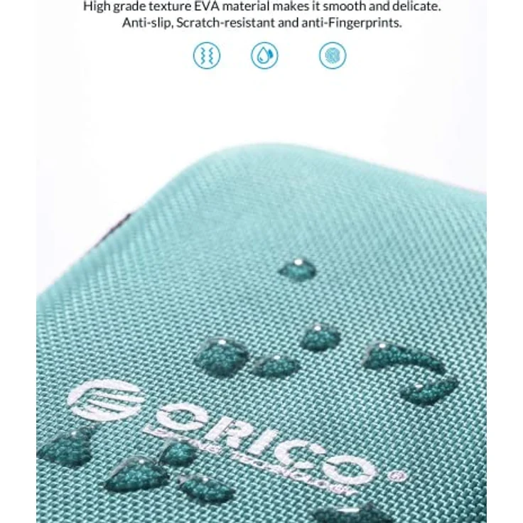 ORICO Festplattentasche Schutztasche Schutzbox EVA Wasserdicht Stoßsichere für 2,5 Zoll Externe Festplatten und SSD,Blau – Bild 5