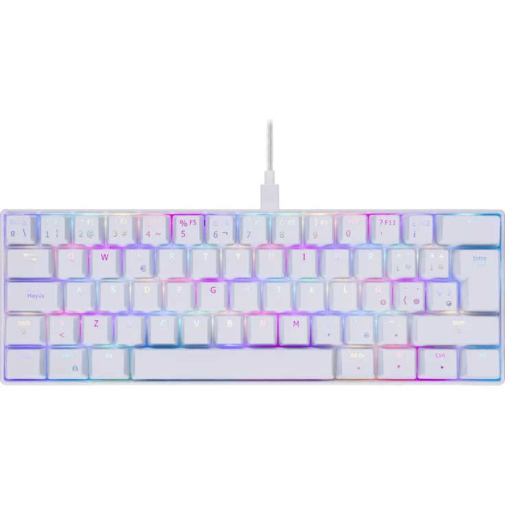ISY IGK 5500-WT Mechanical Gaming Keyboard with Pudding Keycaps
