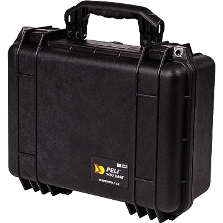 Peli Kunststoffkoffer 1450, Wasserdichter Fotokoffer mit 15 l Volumen, schwarz
