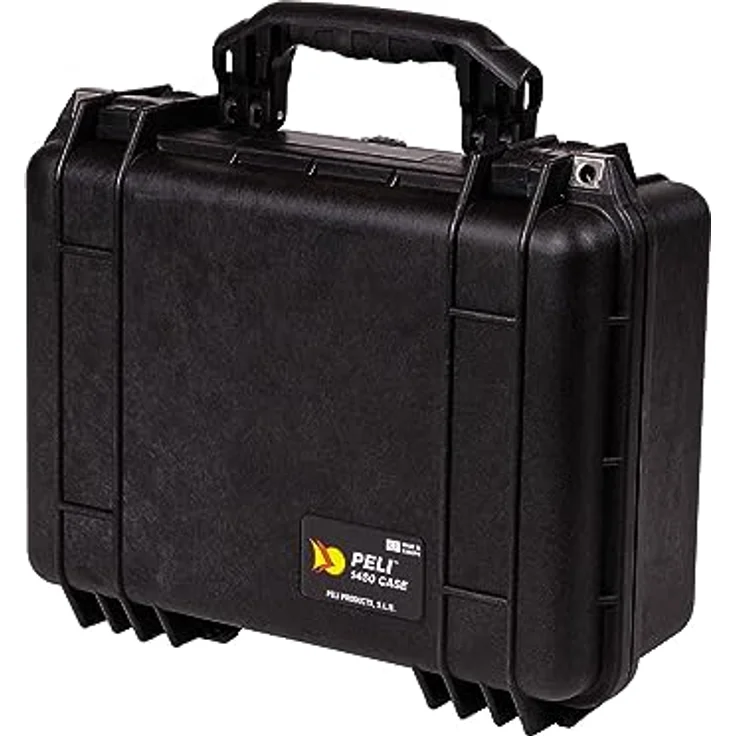 Peli Kunststoffkoffer 1450, Wasserdichter Fotokoffer mit 15 l Volumen, schwarz – Bild 1