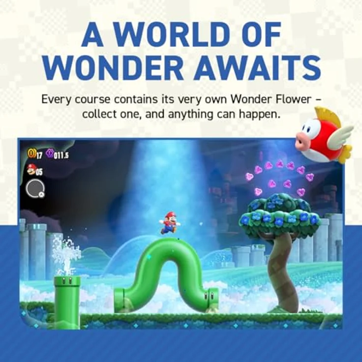 Nintendo Super Mario: Wonder (Switch) - Heldenhafte Charaktere, Power-ups und lokales Multiplayer-Spielerlebnis – Bild 4
