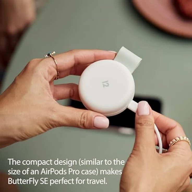 Twelve South Butterfly SE 2-in-1 Qi2 Reise-Ladegerät für iPhone, Airpods und Apple Watch, Weiß - Kabelloses Reise-Ladegerät für iPhone und Apple Watch, kompatibel mit MagSafe, ultrakompakt zusammenklappbar – Bild 4