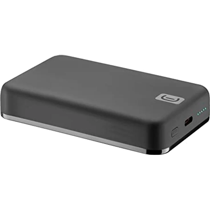 Cellularline | Wireless Powerbank MAG 10000 | Tragbares Ladegerät kompatibel mit Mag Safe-System - Kapazität 10000mAh - Kabelloses Laden 7.5W - Für iPhone 12 und höher - Schwarz – Bild 2