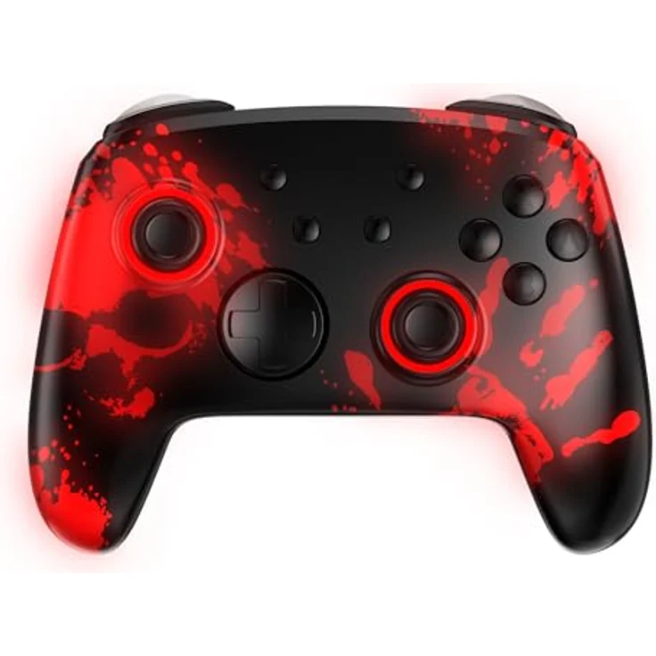 Freaks and Geeks Kabelloser Bluetooth Controller für Nintendo Switch und PC Windows 10, Gaming Controller mit "Du bist gestorben" Design – Bild 1