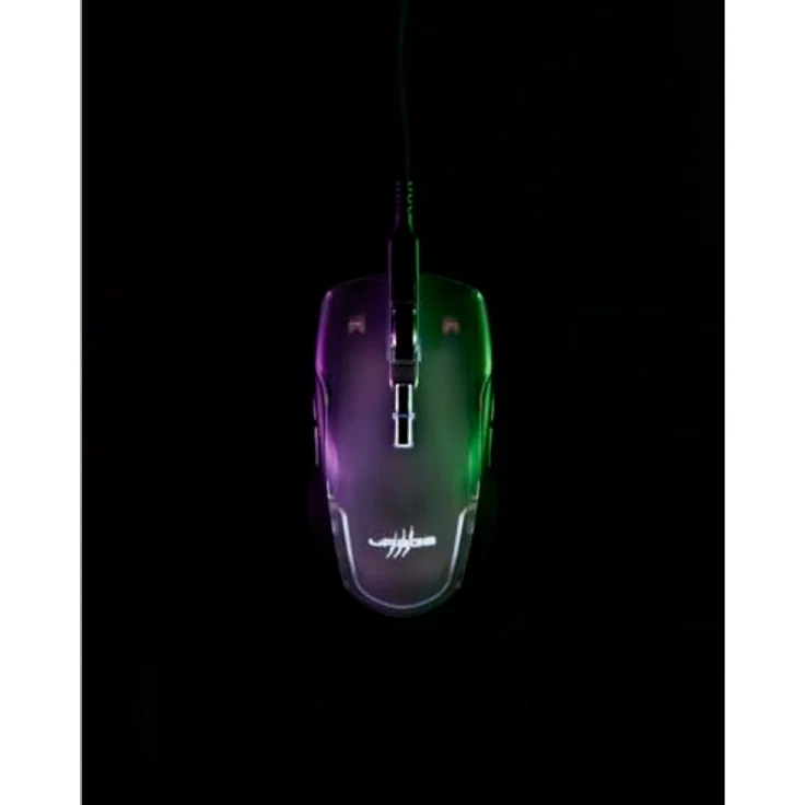 uRage Gaming-Maus Reaper 515 Illuminated, kabelgebundene Maus mit 9 programmierbaren Tasten, bis zu 12.000 DPI, superleichte 78 g Gewicht, RGB-Beleuchtung, Gaming-Software, in schwarz – Bild 5