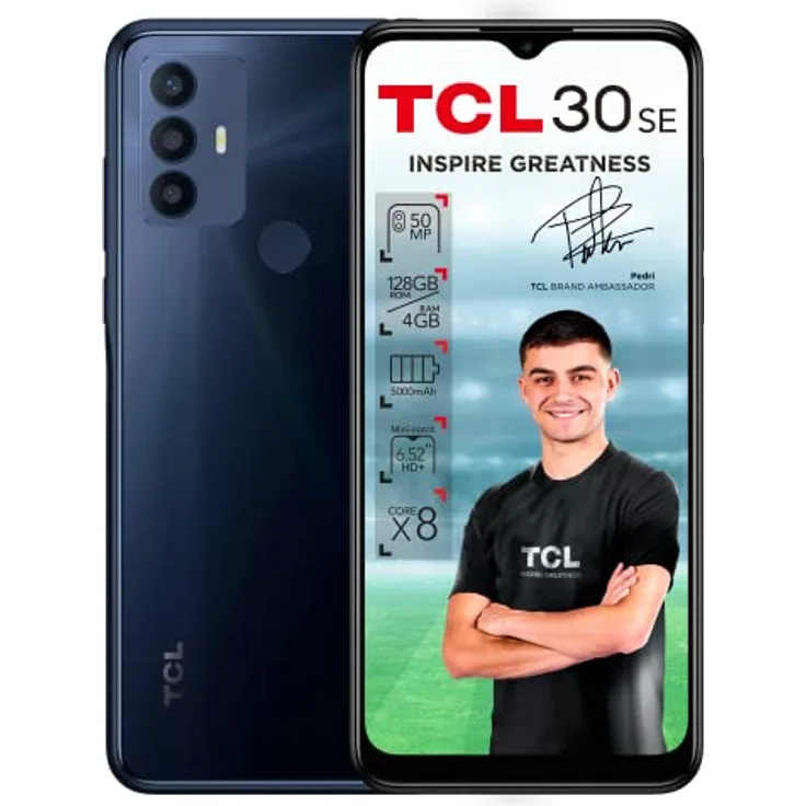 TCL 30SE - Smartphone 128GB, 4GB RAM, Dual SIM, Atlantic Blue