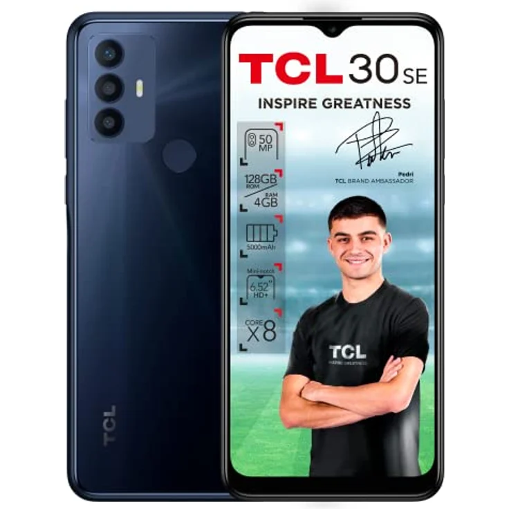 TCL 30SE - Smartphone 128GB, 4GB RAM, Dual SIM, Atlantic Blue – Bild 1