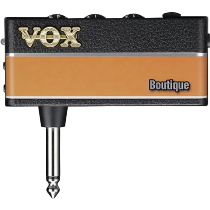 Vox amPlug 3 Boutique, Kopfhörerverstärker in Schwarz und Orange, mit legendärem Sound und vielseitigen Verstärkeroptionen – Bild 1