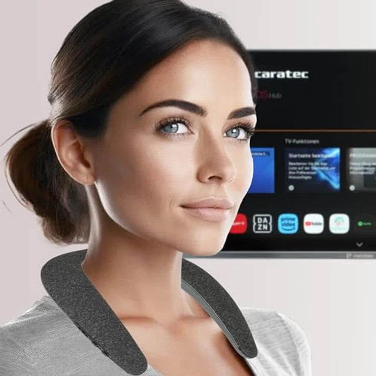 Caratec Audio CAS103BT BeatSnake Bluetooth-Nackenlautsprecher mit bis zu 9 Stunden Akkulaufzeit - Schwarz – Bild 2