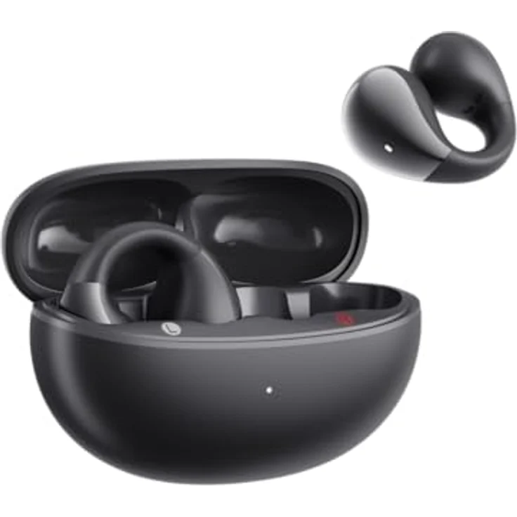BOOMPODS Boomclip Pro, True Wireless Clip-On Open-Ear-Kopfhörer schwarz, IPX5 wassergeschützt, optimal für sportliche Aktivitäten – Bild 2