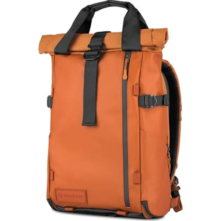 Wandrd PRVKE 21L Sedona Orange V4, Fotorucksack mit erweiterbarem Rolltop-Design, wetterbeständig, anpassbare Trennwände, ergonomische Schultergurte, Orange – Bild 1