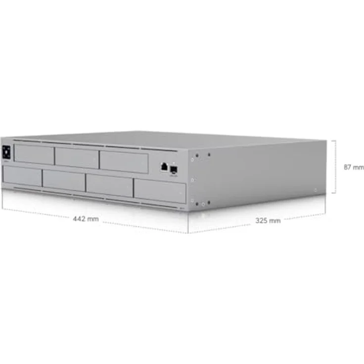 Ubiquity UNAS Pro NAS Rack (2U) Cortex-A Cortex-A57 8 GB Grau - 10 Gbit/s-Leistung, 7 Laufwerksschächte – Bild 4