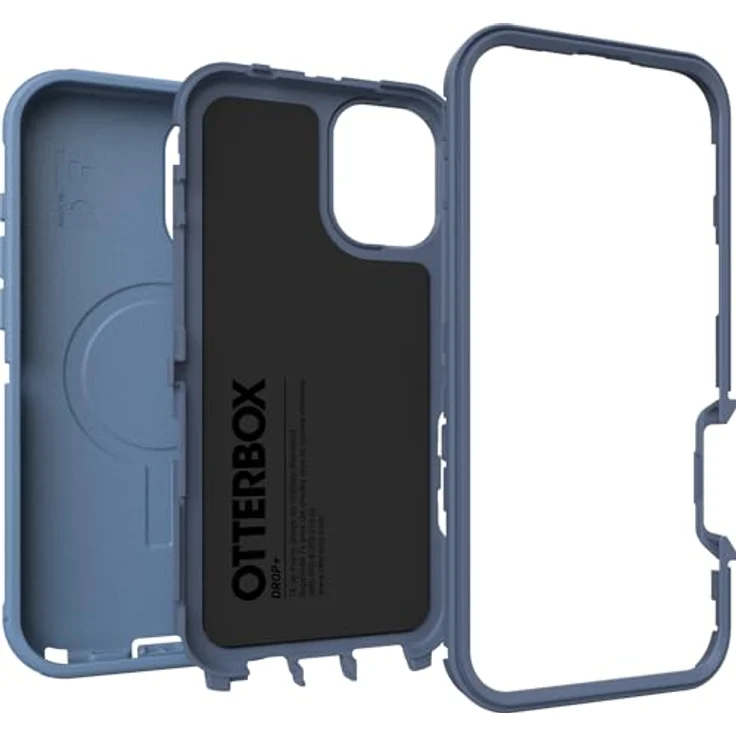 OtterBox Defender Series MagSafe Hülle für iPhone 16 Plus, stoßfest, sturzsicher, extrem robust, Schutzhülle, Militärstandard getestet, Blau – Bild 4