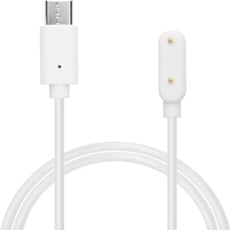 kwmobile USB C Ladekabel für Samsung Galaxy Fit 3 - 100 cm langes Ersatzkabel in Weiß mit schneller Ladegeschwindigkeit