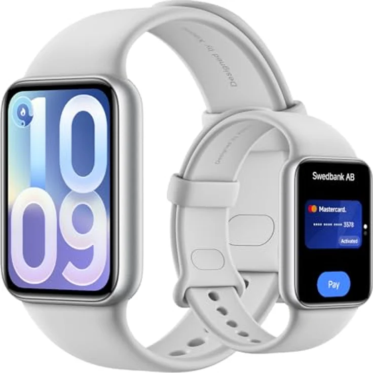 XIAOMI Smart Band 10 Pro NFC, Fitnesstracker für Handgelenke von 135-205 mm, Glacier Silver – Bild 1