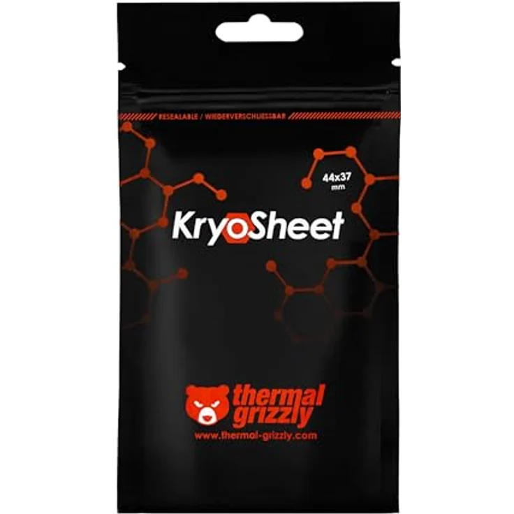 Thermal Grizzly KryoSheet Wärmeleitpad, 44 x 37 mm, hohe Wärmeleitfähigkeit, 0,2 mm Stärke – Bild 8
