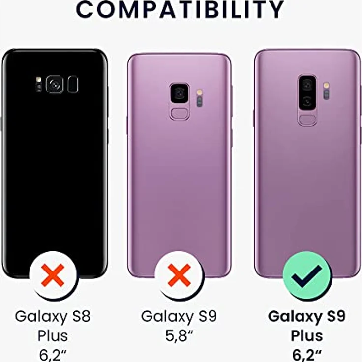 kwmobile Samsung Galaxy S9 Plus Hülle - Silikon Case - Weiche Oberfläche - Kabelloses Laden - Neon Pink – Bild 5