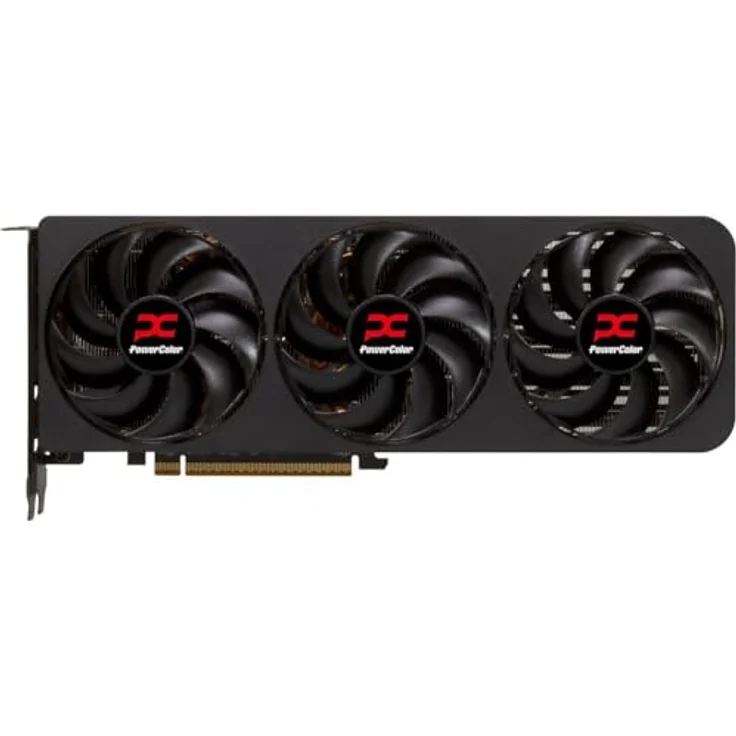 PowerColor RX 9070 XT 16GB Reaper, Grafikkarte mit 4096 Core und 16 GB GDDR6-Speichertakt, schwarz – Bild 2