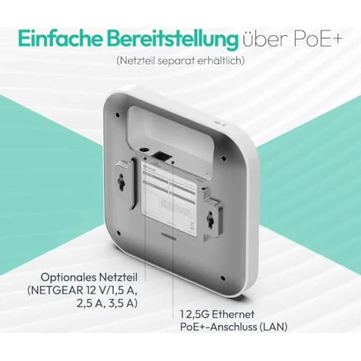 Netgear WBE700, Dual-Band Radio Access Point mit PoE+ und 2.5G, Wi-Fi 7, cloud-managed, Wand- / Deckenmontage – Bild 5