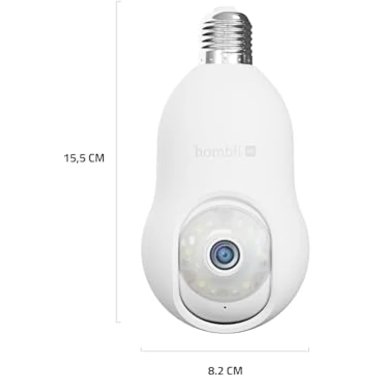 Hombli Überwachungskamera Bulb Cam 4K (Außenbereich) mit Bewegungs- und Geräuscherkennung – Bild 11